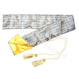 Silk bag grey for Katana and Iaito | Silk sword bag for Samurai Sword-0
