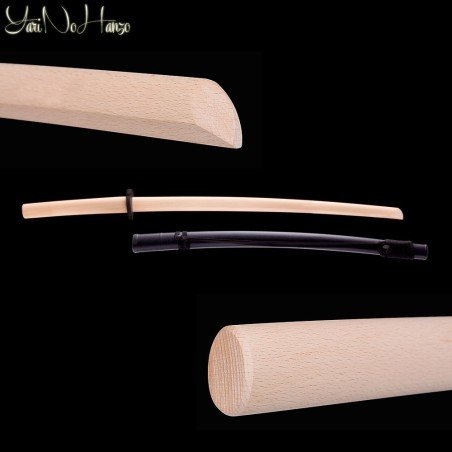 Bokken WITH SAYA AND RUBBER TSUBA | Beech wood | Bokuto Daito -0