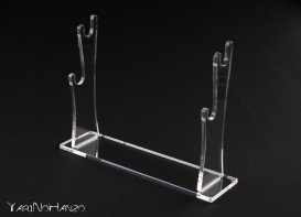 Luxury Katana Kake in plexiglass | Table stand for two Katana | Top quality Katana display stand