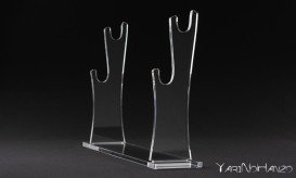 Luxury Katana Kake in plexiglass | Table stand for two Katana | Top quality Katana display stand -2