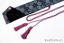Katana Bukuro Kamon (Dark background) | Bag for Nihonto Katana and Iaito | Top quality Katana bag 