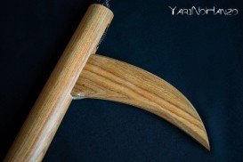 Kusarigama with rope | Top quality Kusarigama LIGNUM VITAE wood-1