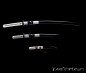 Musha Mifuri | 3 swords set | Katana + Wakizashi+ Tanto