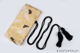 Katana Bukuro Tanchozuru | Bag for Nihonto Katana and Iaito | Top quality Nishijin Katana bag