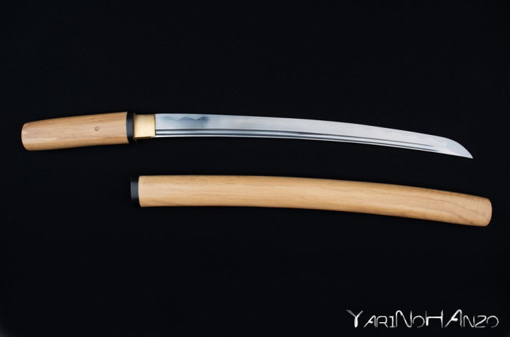 Shirasaya Wakizashi Shinken | Handmade Katana Sword |