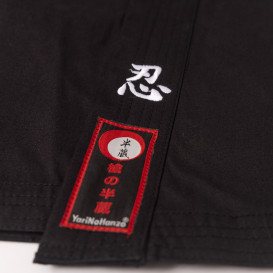 Black Ninjutsu Gi professional cotton canvas