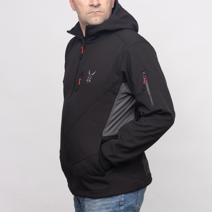 Soft Shell Jacket "ONI" with Hood | Durable, Unisex, and Uniquely Stylish