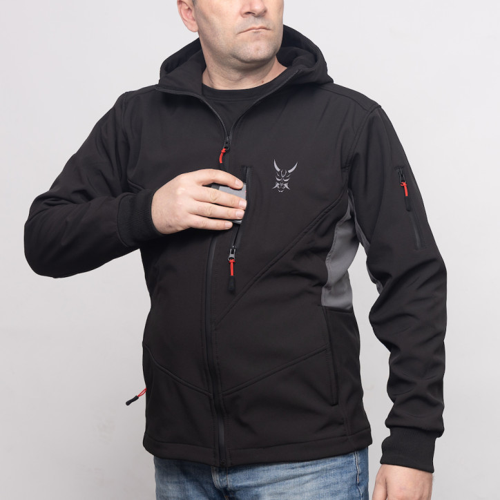 Soft Shell Jacket "ONI" with Hood | Durable, Unisex, and Uniquely Stylish