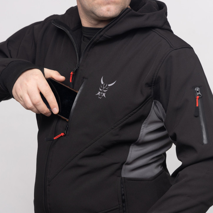 Soft Shell Jacket "ONI" with Hood | Durable, Unisex, and Uniquely Stylish