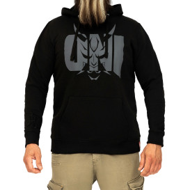 Martial arts streetwear ONI hoodie with subtle grey branding