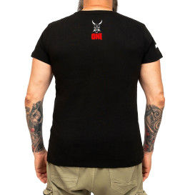 ONI T-shirt front with red logo print