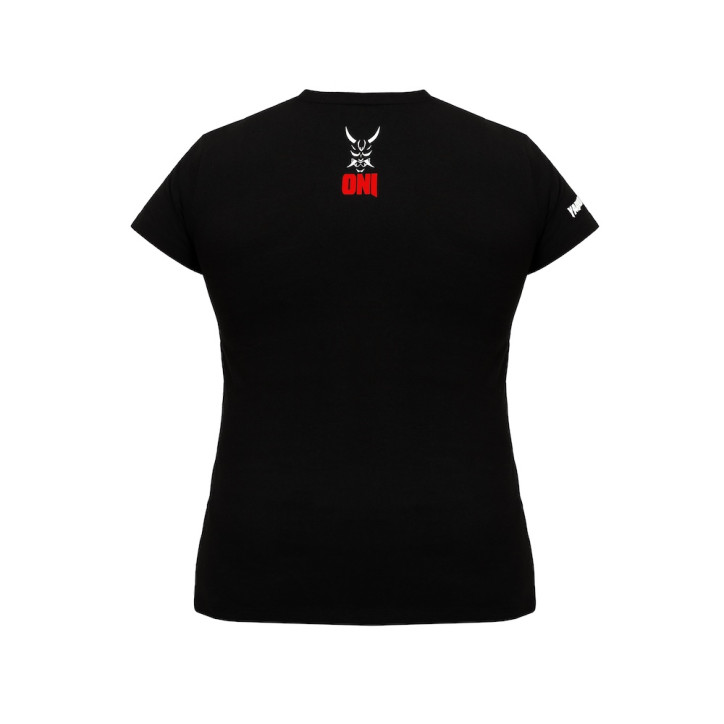 Black T-shirt with Red ONI Logo | Sports Tee by YariNoHanzo