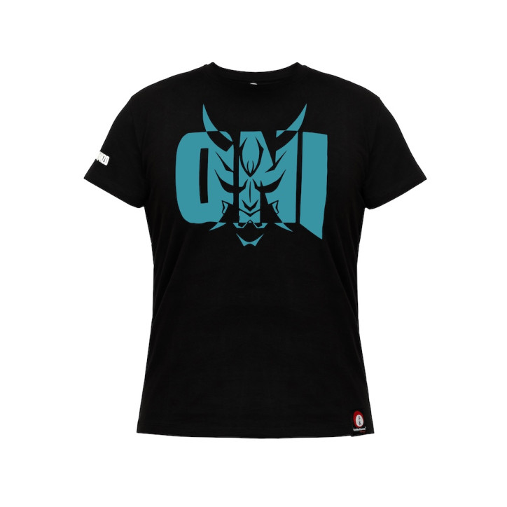 Black T-shirt with Blue ONI Logo | Sports Tee by YariNoHanzo