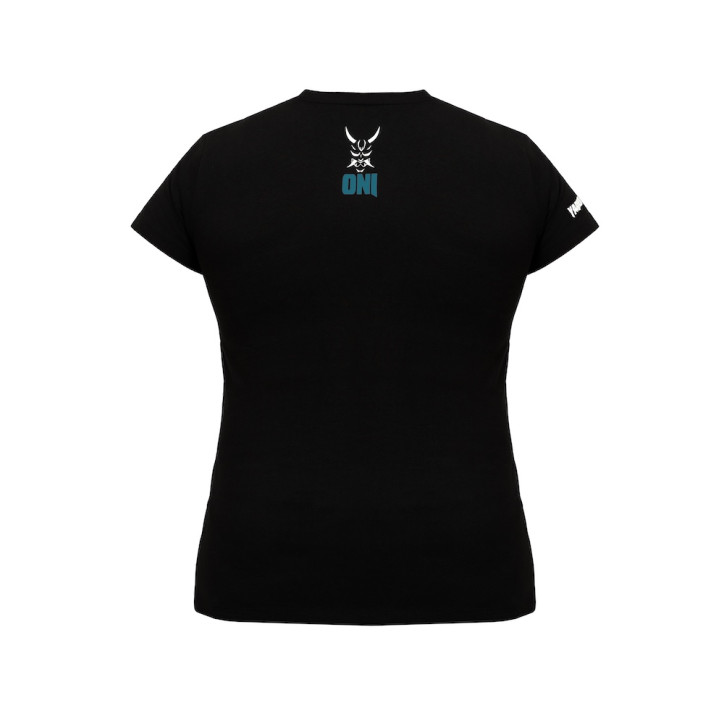 Black T-shirt with Blue ONI Logo | Sports Tee by YariNoHanzo