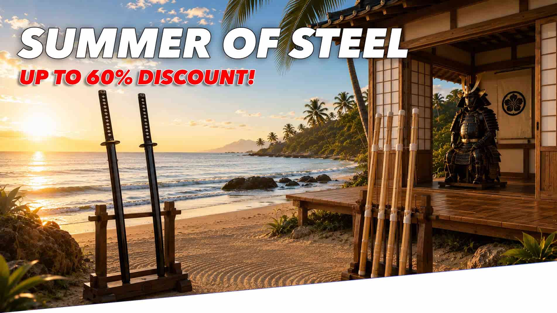 Summer of Steel sale: up to 60% off selected katana, shinken and iaito